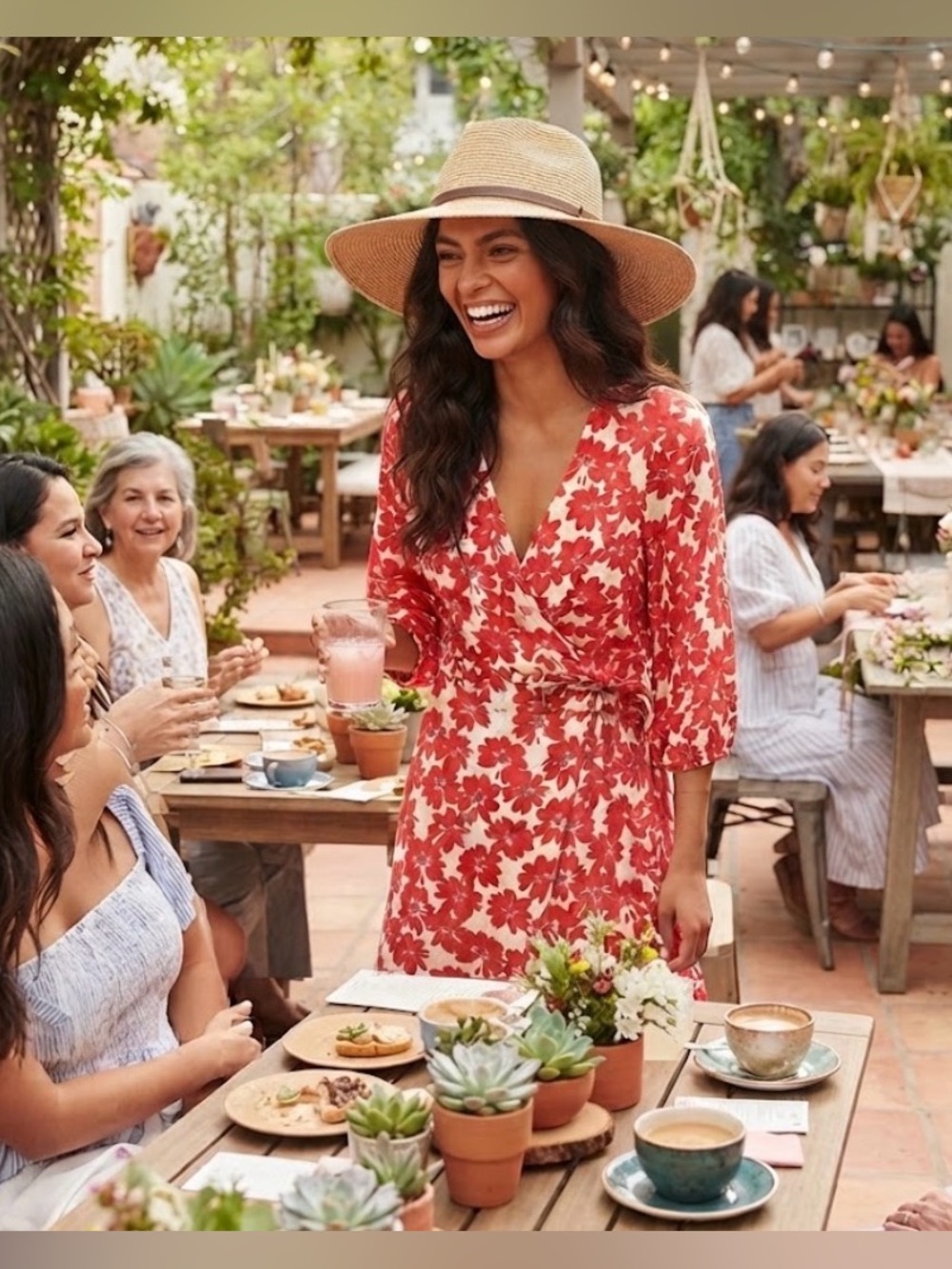 Zara Floral Wrap Mini Dress